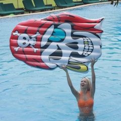 Jumbo Pirate Skull Pool Float - Inflatable Water Mattress for Swimming - Image 4