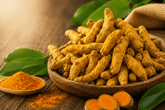 Turmeric fingers, basmati rice, dried red chillies, butterfly pea - Image 1