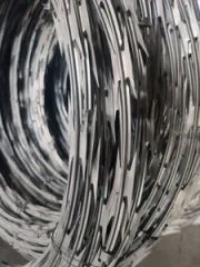 Concertina Wire Galvanizing Spiral Razor Wire Cross Each Other by Clips 730mm 960mm Diameter Blade Razor Coil - Image 3