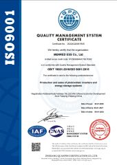 ISO 9001 certificate from Menred Ess Co., Ltd.