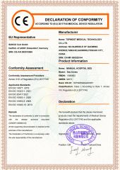 CE for MANUAL BED certificate from TOPMOST MEDICAL TECHNOLOGY CO.,LTD.