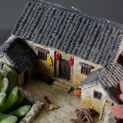 Miniature Farm Aquarium Landscape Resin Craft Waterproof with LED Light Home Decor - Image 4
