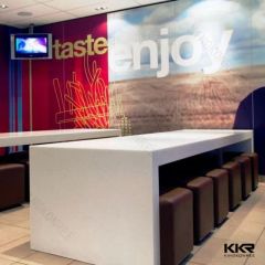 High Quality Bar Counter Office White Reception Desk MOQ 1 PC Color White Shape Square Condition New Trademark KKR Item Bar - Image 2