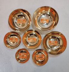 Chandan Pyali Brass Color GOLDEN Material BRASS Occasion Pooja Diya Shape Round Size (Height) 2" Finish Type POLISH Packaging Type - Image 4