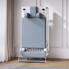 2025 Yoga Reformer Manufacturer White Aluminum Alloy Folding Pilates Reformer for Home Studio - Image 6