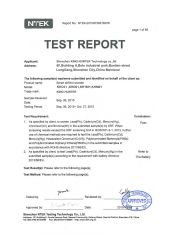 ROHS certificate from Shenzhen King-Hunter Technology Co., Ltd.