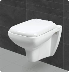 Ceramic Wc Wall Mount Material Ceramic Space Efficiency High Hygiene Level Enhanced Country of Origin Made in India Installation Method - Image 1