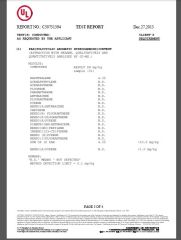 PAH test report certificate from Dongguan Joy Sports Co., Ltd.
