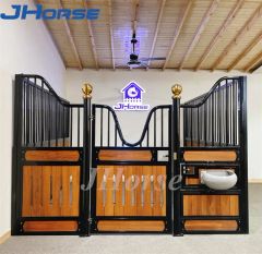 Customized Economical Bamboo Horse Stall Box Steel Frame Arena Equestrian Equipment E-06 - Image 3