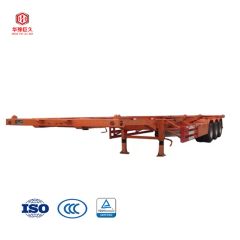 Tri Axles 45 Feet Container Skeleton Chassis Semi Truck Trailer - Image 5