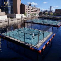 Private Customized Ocean Rust Proof Mobile Panoramic Padel Court Equipment - Qingdao Luckin Sports Factilities Co., Ltd