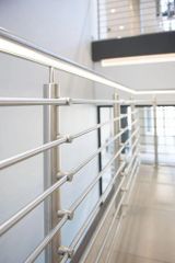 Mild Steel Toughened Glass Balcony Railing, For Home Position Balcony Rail Length 6inch Rail Thickness 8mm Usage/Application - Image 3
