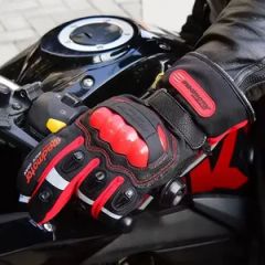 Hard Knuckle Full Finger Motorcycle Gloves with Touch Screen Style Plain Origin China Gender Unisex Size M-L-XL-XXL Model NO. - Image 6