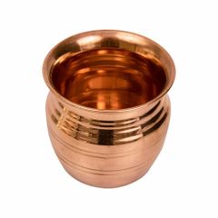 Capacity: 500 ml Copper Mini Lota Size Medium Design Plain Capacity 500 ml Material Copper Shape Cylindrical Usage/Application - Image 2