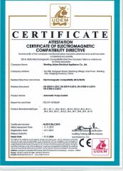 CE certificate from ZHEJIANG JIUBEN ELECTRIC APPLIANCE CO., LTD.