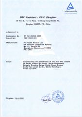 ISO13485 certificate from Pro-Health Product Ltd.