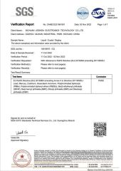 SGS certificate from Hongkong Lestar Electronic Technology Limited