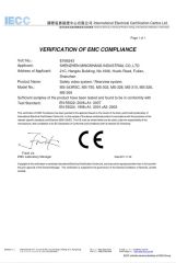 CE Certification certificate from Mingshang Technology Co., Ltd.