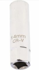 14 mm plug socket Size 3/8x14mm length Approx. 6.3cm/2.48 Material Chrome vanadium - Image 2
