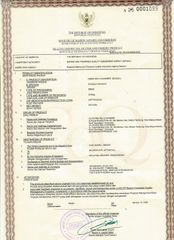 Health Certificate certificate from CV PUTRA TELLO MANDIRI