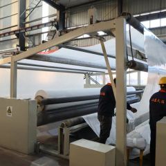 0.75mm Geocomposite Geomembrana De HDPE Material Polyester Transport Package Plastic and Woven Bag Package Gross Weight 300.000kg - Image 1