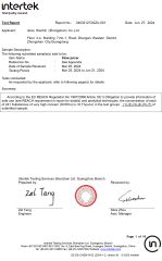REACH certificate from Islow Electric (Zhongshan) Co., Ltd