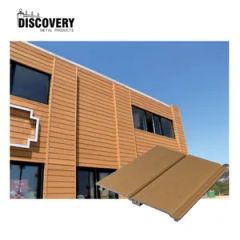 Cheap Price Co Extrusion Grille Wall Facade Panel Anti Water WPC Wall Panel for Exterior Wall - Shandong Discovery Metal Products Co., Ltd.