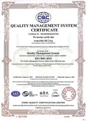 ISO 9001 certificate from Ailean Technologies Corp.