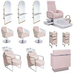 New Design Beauty Nail Salon SPA Furniture Set Luxury Foot Massage Equipments Pedicure Chairs Salon Furniture Set - Image 1