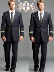 Handsome Airlines Uniform for Captains (UFM130130) Usage Body Color Pure Gender Men's Origin China Style All-in-one Accessories Label - Shanghai Conqueror Enterprise Co., Ltd.