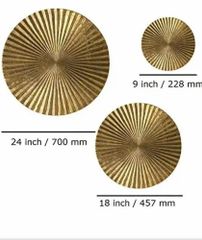 Wall Hanging Golden Iron Cycles Handicrafts, Shape: Raund Shape Raund Color Golden Type Wall Hanging Material Wrought - Image 2