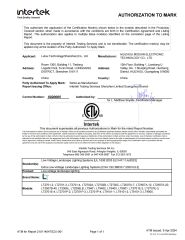 ETL for Aluminum Fixture certificate of Lutou Technology (Shenzhen) Co., Ltd. – certificate photo, supplier certificates section
