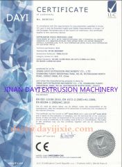 CE certificate certificate from Jinan Dayi Extrusion Machinery Co., Ltd.