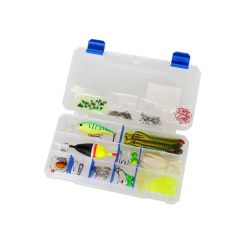 Multi-Function Walleye Fishing Tackle Storage Case Q'ty 122PCS Size 9X5X1" Material PVC Origin Weihai Model NO. 2066 Specification - Image 1