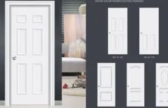 6-Panel White Primed Metal Doors Steel Door - Image 2