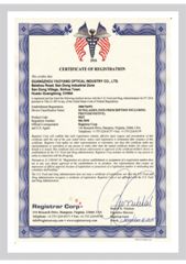 CE certificate from Guangzhou USOM Glasses Co., Ltd.