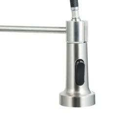 304 Stainless Steel Pull out Kitchen Faucet with 60cm Inlet Hose - Image 2