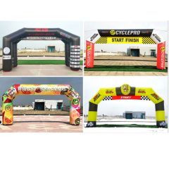 Customized Advertising Inflatables Products Inflatable Arch Used 4 Legs Inflatable Finish Line Arch - Image 2
