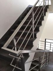 Balcony Stainless Steel Staircase Railing, For Home Design Bar Thickness 3 mm Durability High Position Balcony Material Grade SS - Image 2