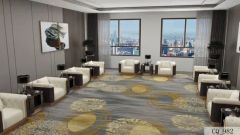 Wall to Wall Commercial Use Custom Pattern Design Axminster Floor Red Carpet for Reception Room - Image 6