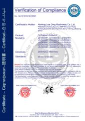 OIL DRAINER certificate of Haining Lee-Ding Machinery Co., Ltd. – certificate photo, supplier certificates section