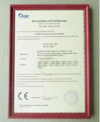 CE certificate of Guangzhou Pinger Vinyl Material Co., Ltd. – certificate photo, supplier certificates section