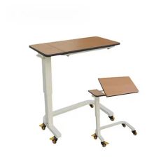 Adjustable Wooden Hospital Dinner Table Folded No MOQ 1 PCS Color White Origin China Layer 1 Layer Condition New Model NO. - Image 1