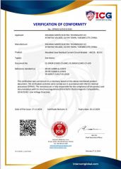 Certificate certificate from Zhejiang Mingtuo Electric Technology Co., Ltd.
