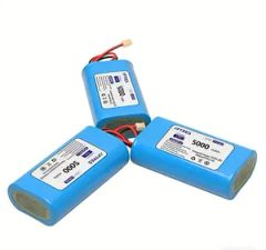High Capacity 7.4V 5000mAh Lithium Battery for High-Lumen Flashlights - Image 1