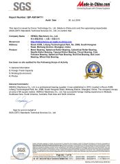 SGS certificate from HENGLI MACHINERY COMPANY LIMITED