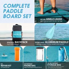 Durable Inflatable Paddle Board Set for Surfing and Yoga - Image 6