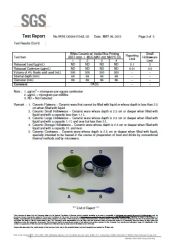 SGS certificate from Xiamen Yoyo Ceramic Trading Co., Ltd.