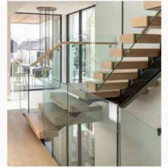Customized Floating Staircase Invisible Stringer Straight Stairs - Image 2
