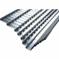Cable Trays Color Zinc Material GI Brand Sun Power Shape Rectangular Size 50mm to 1200mm Sheet Thickness 1mm to 2mm Tray Type Perforated Cable - Image 1
